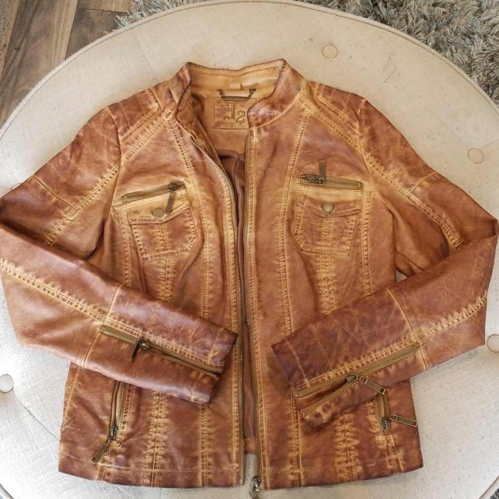 Faux leather jacket